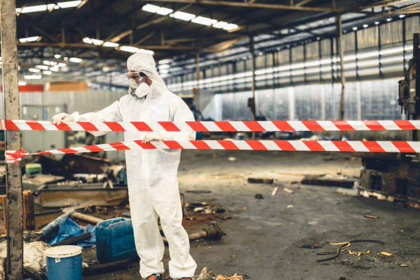 Professional Biohazard Cleanup technician working in Bradford, OH